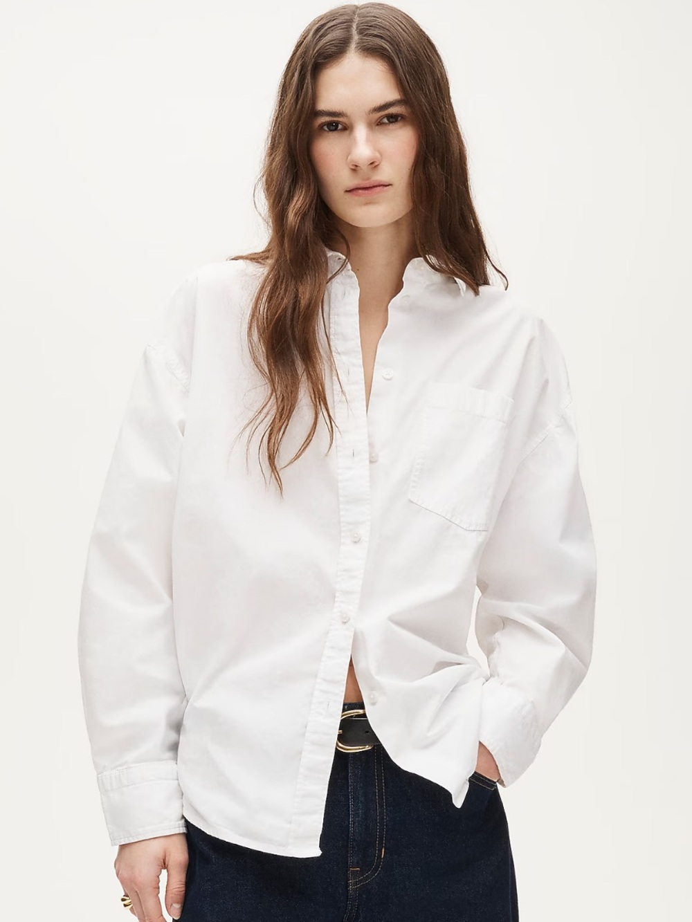 J. Crew Petite Étienne oversized shirt in lightweight oxford. Size PL. NWT